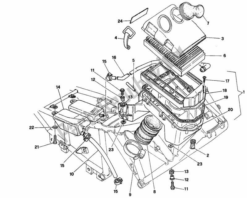 Toutes les pièces pour le Admission Fm <7706 du Ducati Supersport 750 SS 1997